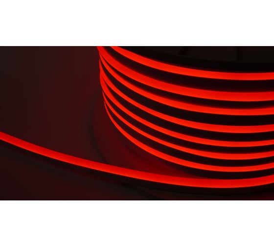Изображение товара Неон тонкий DIAMOND LED 12V, цвет красный NEON-8X16-SIL-DC12-RED-10mm-MEN (50 п.м.)
