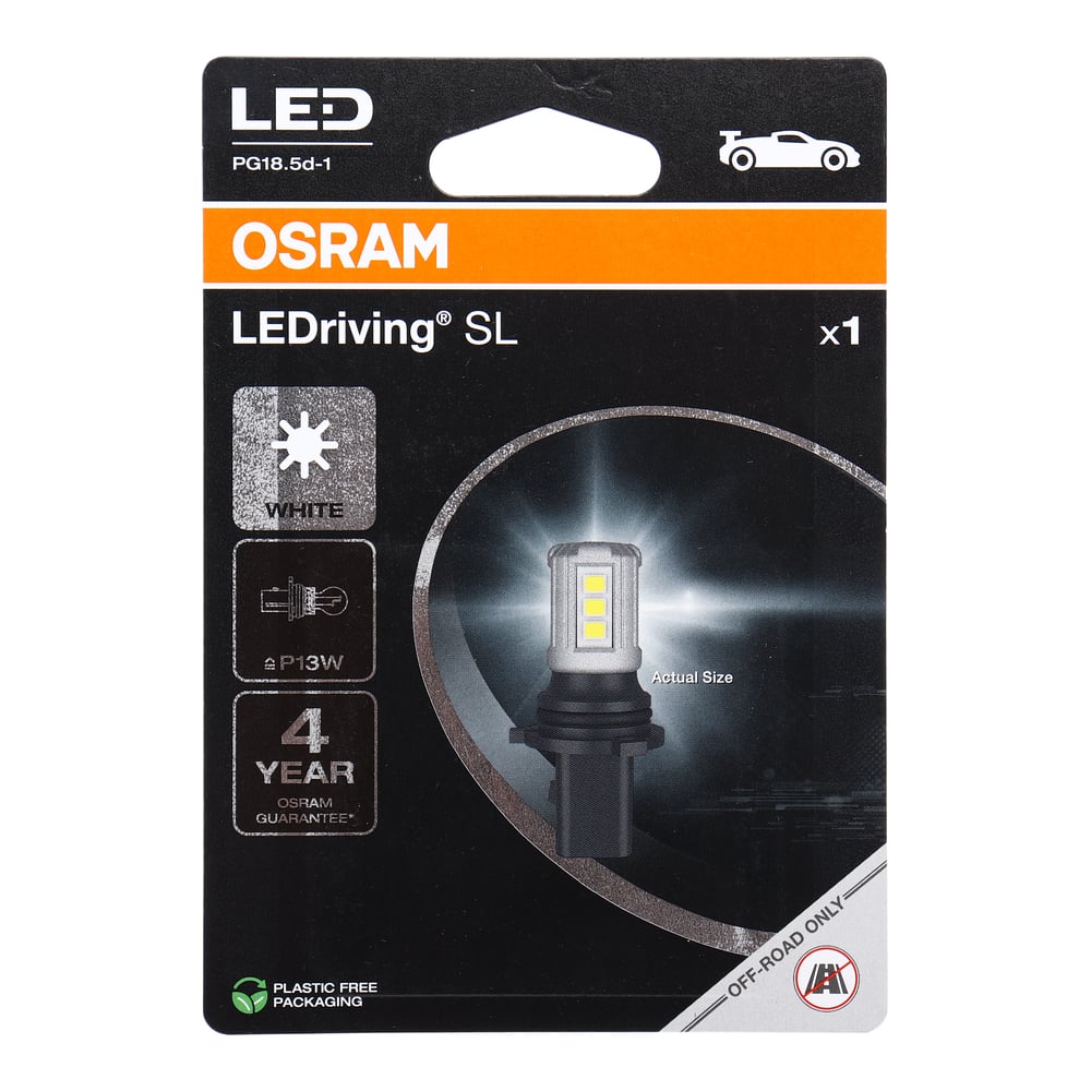 Изображение товара Автолампа Osram P13W PG18.5D-1 LED 6000K 12V блистер 828DWP-1BL 894381 Изображение товара Автолампа Osram P13W PG18.5D-1 LED 6000K 12V блистер 828DWP-1BL 894381