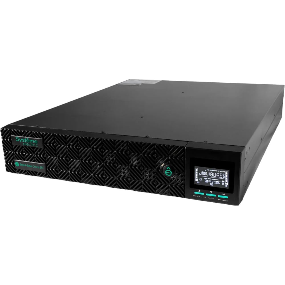 Источник бесперебойного питания Systeme Electric Smart-Save Online SRT 3000 ВА, конвертируемый форм-фактор 2U, 230 В, 8 розеток IEC C SRTSE3000RTXLIG2
