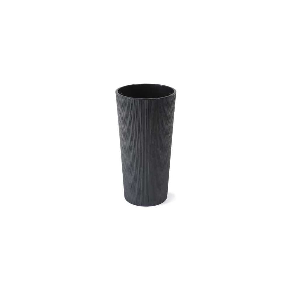 Изображение товара Кашпо Scheurich LILIA ECO recycled jumper d30см, h60см, антрацит, с вкладышем 070264
