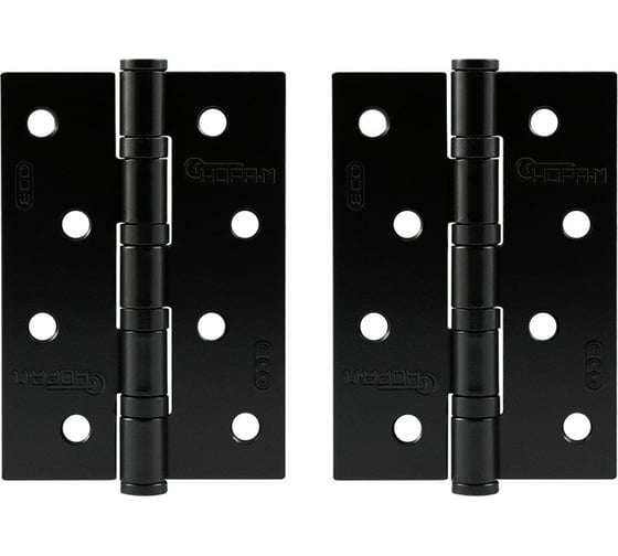 Изображение товара Петля универсальная НОРА-М STD 4"-4ВВ FНР-STD (черный, 100x70x2,5 мм) 18479