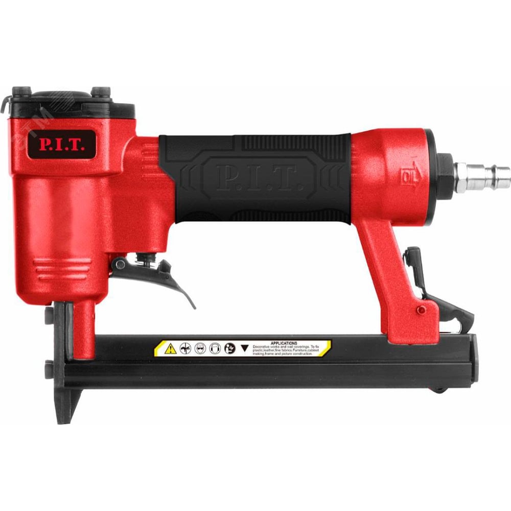 Изображение товара Степлер пневматический P.I.T. (90-120 PSI, 33,9л/мин, магазин 140шт, скобы 6-16мм) PNA16-A Изображение товара Степлер пневматический P.I.T. (90-120 PSI, 33,9л/мин, магазин 140шт, скобы 6-16мм) PNA16-A
