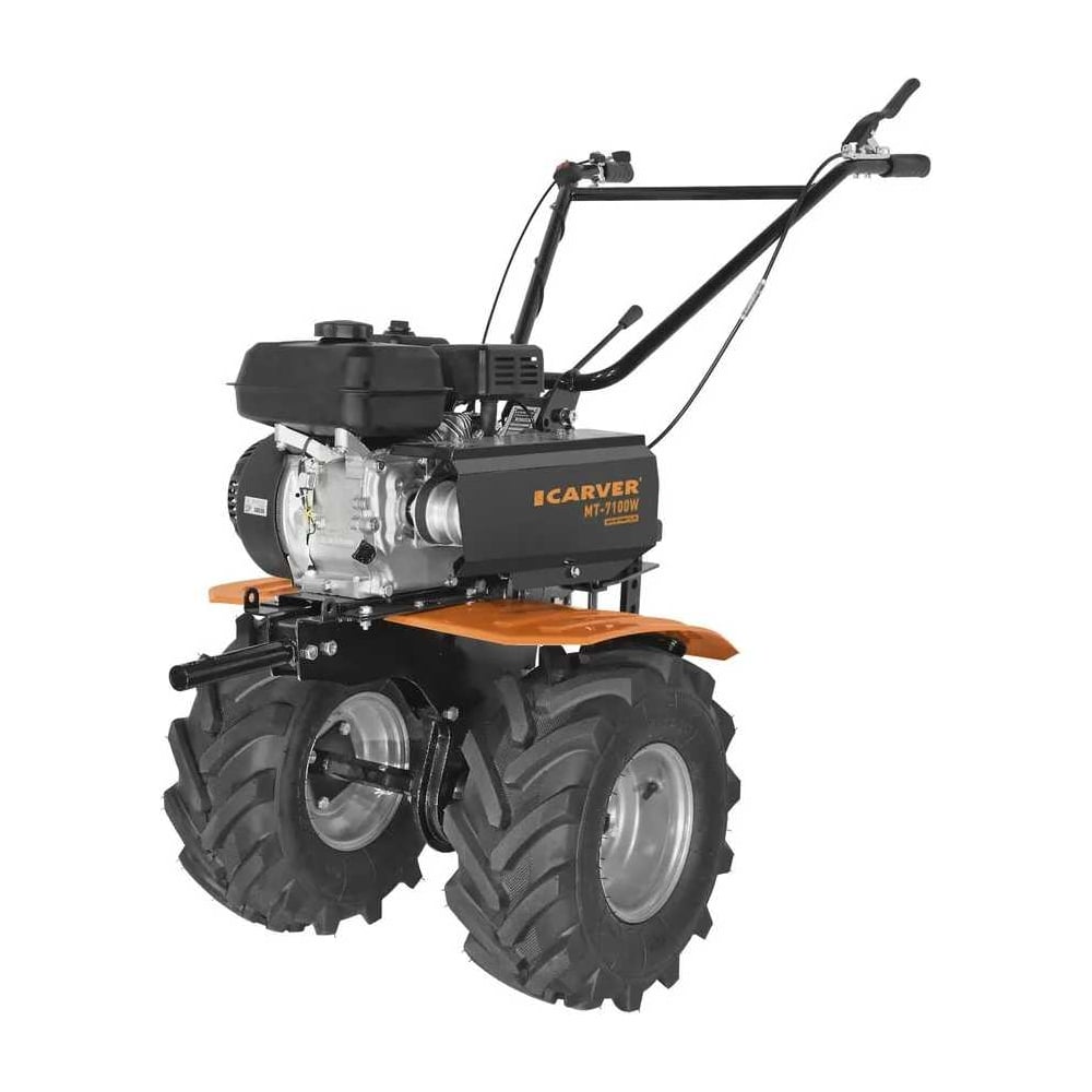 Изображение товара Мотоблок CARVER МТ-7100W с мощностью 7 л.с., усиленной рамой и регулируемым рулем Изображение товара Мотоблок CARVER МТ-7100W с мощностью 7 л.с., усиленной рамой и регулируемым рулем