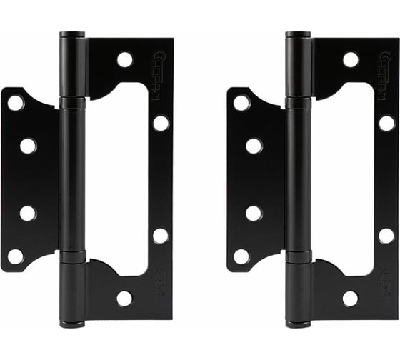 Изображение товара Петля накладная универсальная НОРА-М STD 800-5" FHP-STD без колп.(черный, 125x75x2,5 мм) 18477