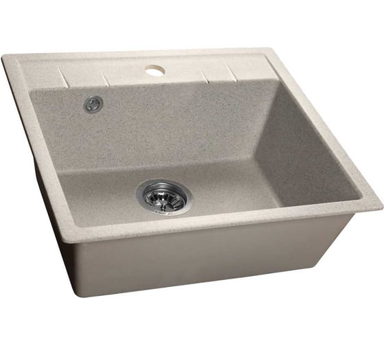 Изображение товара Мойка SANTREK AQUA PRO SQUARE SA-S561 1 чаша 560х500 мм (серый-310) (+ сифон) 315487
