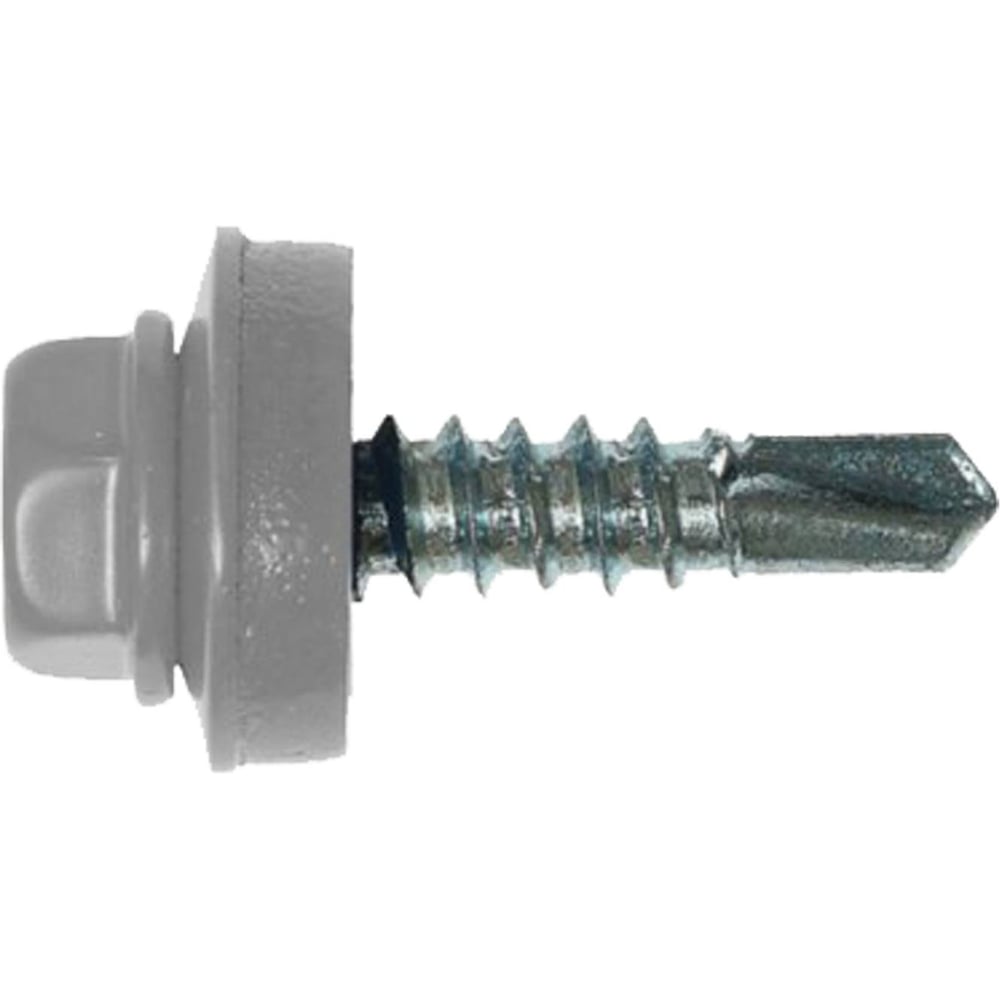 Саморез кровельный КРЕП-КОМП 5,5х19 RAL7035, серый К (4000шт) ск55197035к