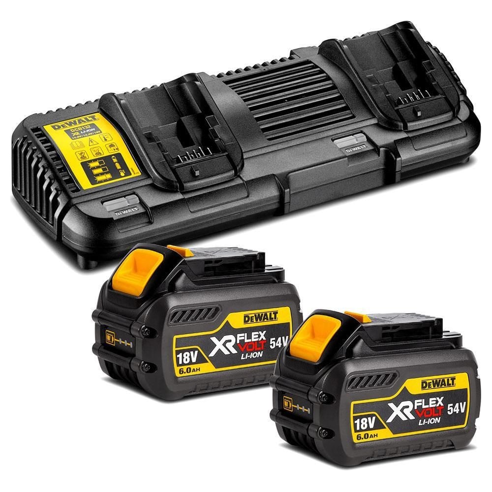 Изображение товара Набор аккумуляторов и зарядное устройство DEWALT DCB132T2 2xLi-ion 12/14.4/18/54 В