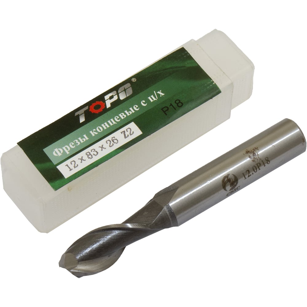 Изображение товара Фреза концевая CNIC 12x26x83 мм из Р18 для стали и жаропрочных сплавов