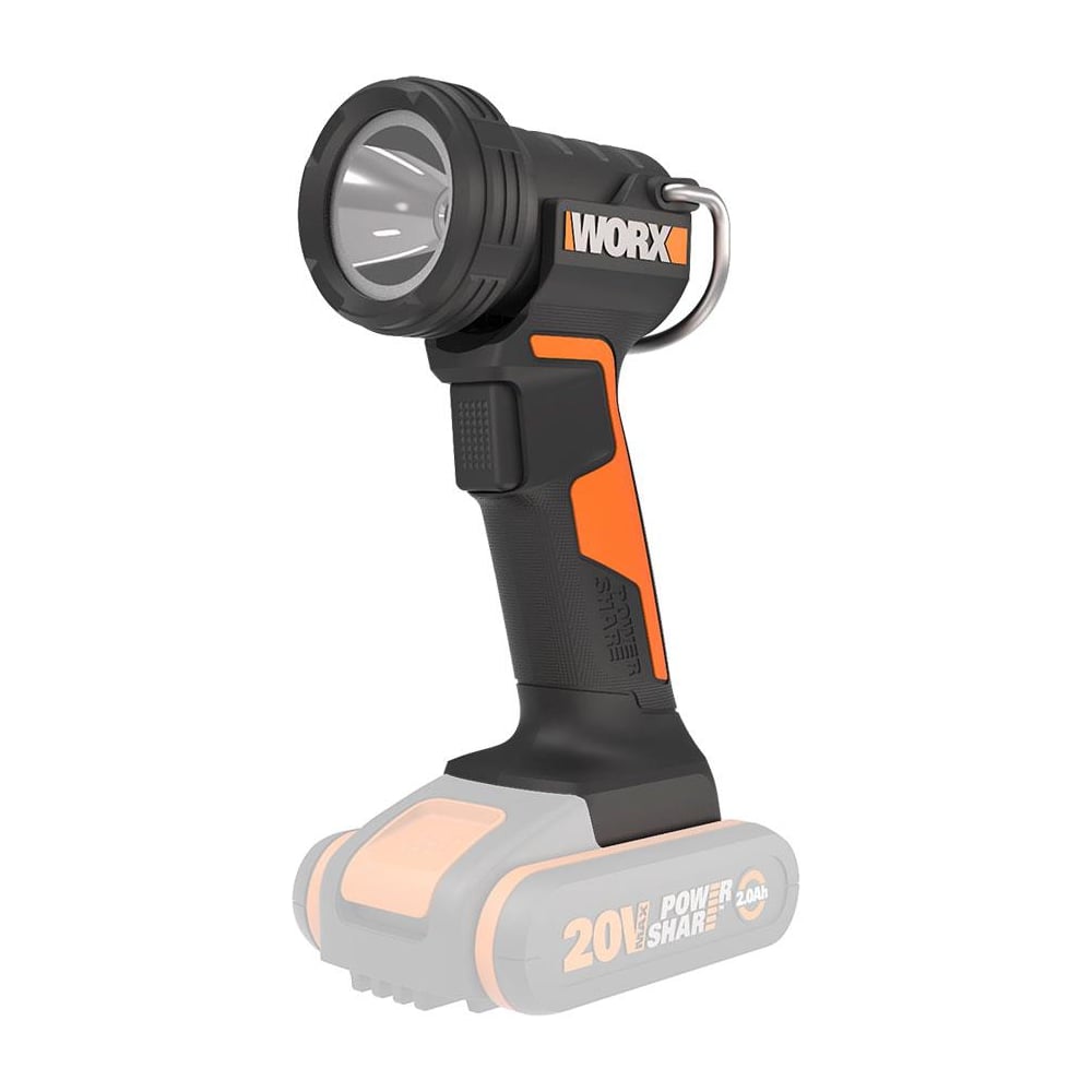 Изображение товара Аккумуляторный фонарь WORX 20В, без АКБ и ЗУ, коробка WX025.9 Изображение товара Аккумуляторный фонарь WORX 20В, без АКБ и ЗУ, коробка WX025.9