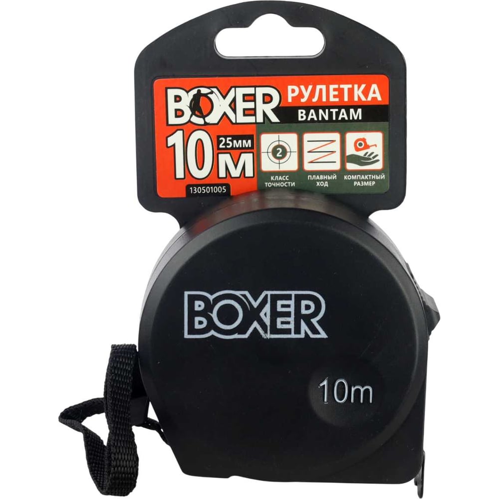 Изображение товара Рулетка Boxer Bantam 10м х 25мм с клипсой и металлической лентой Изображение товара Рулетка Boxer Bantam 10м х 25мм с клипсой и металлической лентой