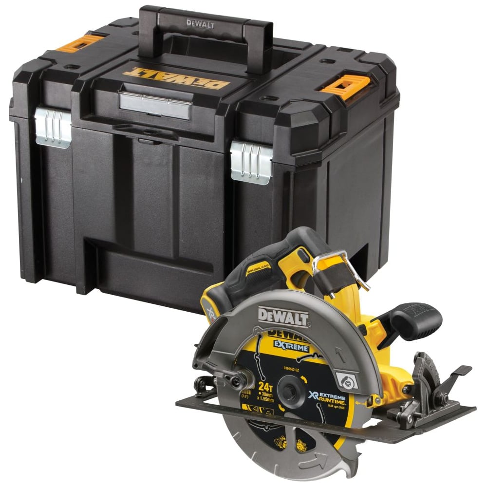 Изображение товара Дисковая аккумуляторная пила DEWALT DCS578NT 54В, 190 мм, профессиональный уровень Изображение товара Дисковая аккумуляторная пила DEWALT DCS578NT 54В, 190 мм, профессиональный уровень