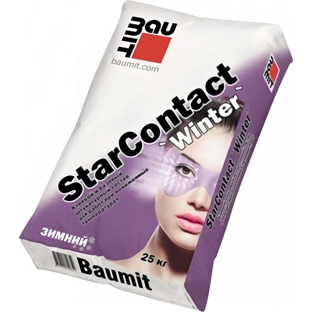 Изображение товара Клеевой и базовый штукатурный состав Baumit StarContact Winter, 25 кг 25 кг (1004)