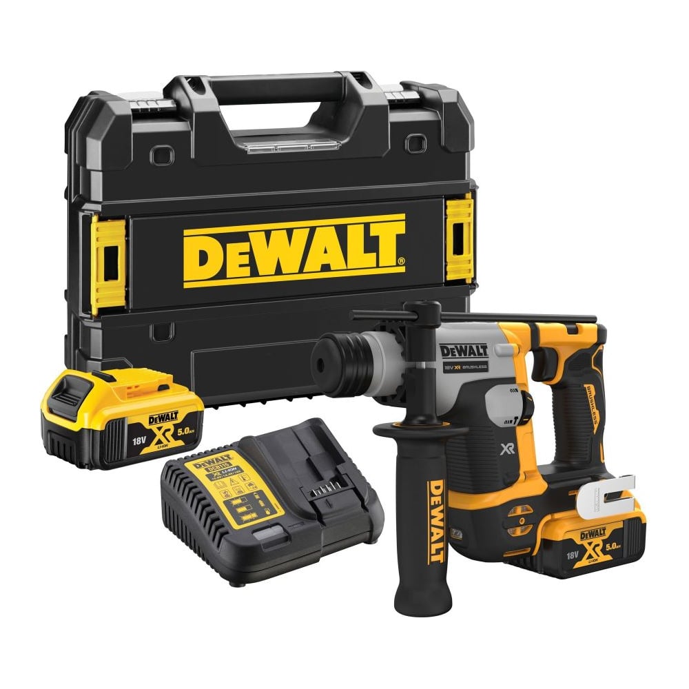 Изображение товара Аккумуляторный перфоратор DEWALT DCH172P2, 18 В, 1.4 Дж, 4980 уд/мин, с 2 АКБ 5 Ач и ЗУ, в кейсе TSTAK () DCH172P2-QW Изображение товара Аккумуляторный перфоратор DEWALT DCH172P2, 18 В, 1.4 Дж, 4980 уд/мин, с 2 АКБ 5 Ач и ЗУ, в кейсе TSTAK () DCH172P2-QW