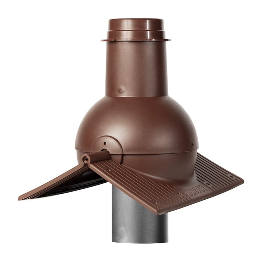 Выход канализации коньковый KROVENT Pipe-cone коричневый 291964