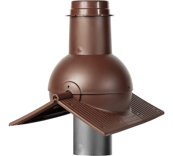 Изображение товара Выход канализации коньковый KROVENT Pipe-cone коричневый 291964
