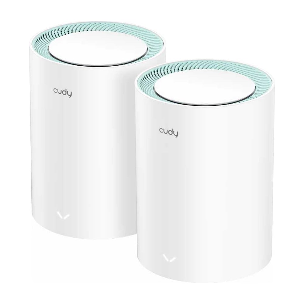 Изображение товара Гигабитная Mesh-система Cudy M1300(2-Pack) 2.0 Wi-Fi AC1200, 2,4/5 ГГц, до 1167 Мбит/с, 2x1 Гбит/с, Mesh, MU-MIMO, белый (модулей - 2 шт) 10000149062 Изображение товара Гигабитная Mesh-система Cudy M1300(2-Pack) 2.0 Wi-Fi AC1200, 2,4/5 ГГц, до 1167 Мбит/с, 2x1 Гбит/с, Mesh, MU-MIMO, белый (модулей - 2 шт) 10000149062