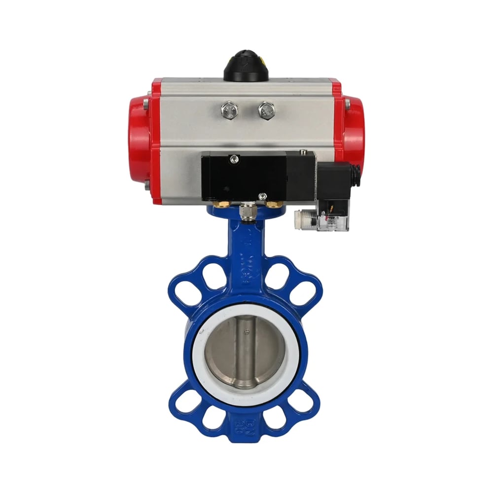 Затвор дисковый DN.ru GGG40-304-EPDM-2W-F-H Ду100 Ру16 фланц., с пн.прив. DA-105-1, пн.расп. PND2-S1EM-52-1NC-J08-220VAC, БКВ LSB-510-02ExM12-250 D050-92161