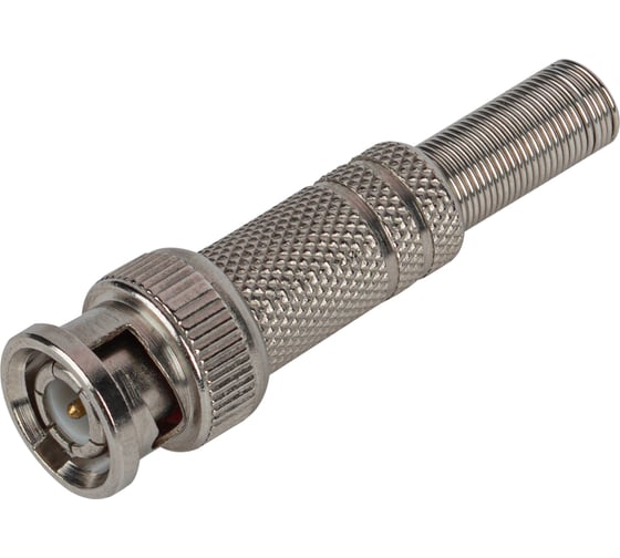 Изображение товара Разъем ЭРА R-BNC01 штекер BNC под винт с пружиной, металл Б0048312