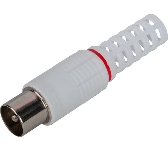 Изображение товара Разъем ЭРА R-TV04 штекер TV без пайки, цвет белый Б0048305