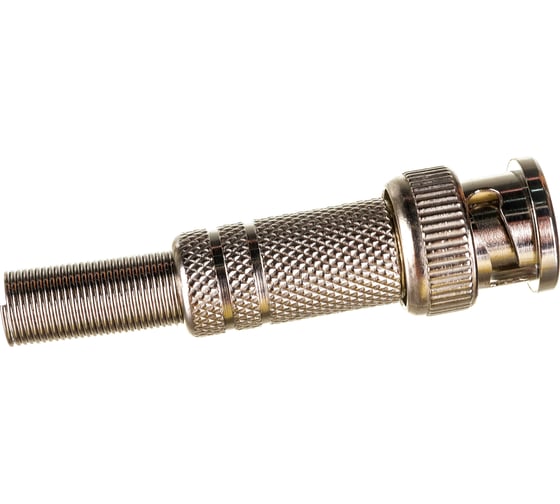 Изображение товара Разъем BNC ЭРА Simple RSBNC02 штекер, под винт, с пружиной, металл Б0048313