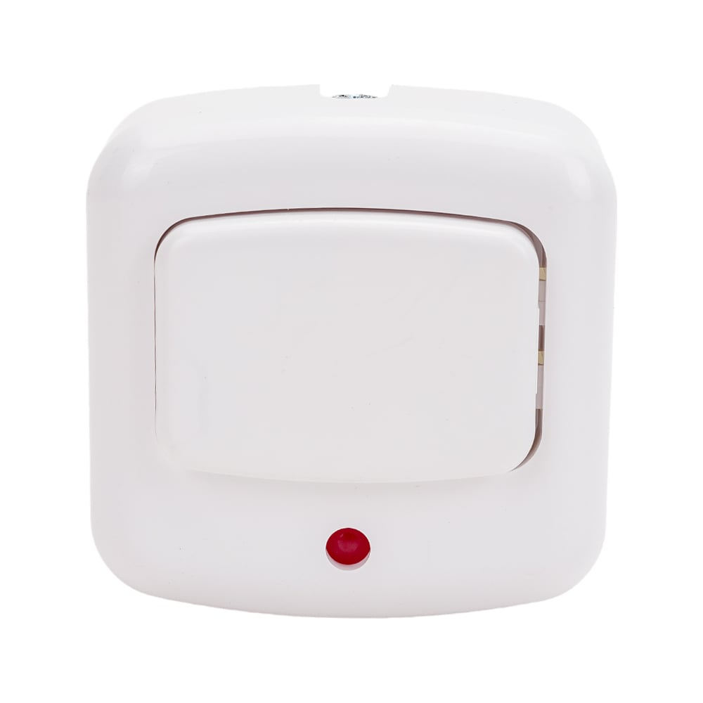 Изображение товара Выключатель для бытовых звонков Bylectrica с индикацией А11-893 белый