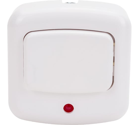 Изображение товара Выключатель для бытовых звонков Bylectrica с индикацией, белый, А11-893