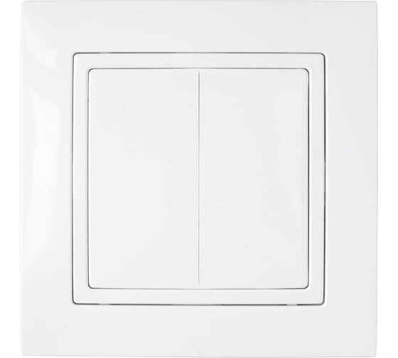 Изображение товара Выключатель Bylectrica 2-клавишный, скрытая установка, 10А, проходной, серия УЮТ, белый, С(6+6) 10-870