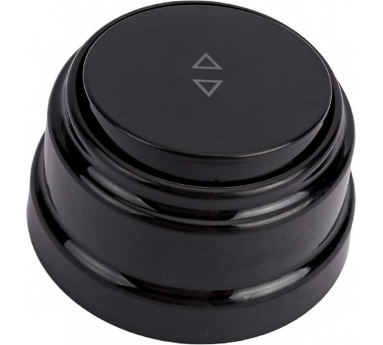 Изображение товара Выключатель Bylectrica 1-клавишный, открытая установка, 10А, проходной, серия РЕТРО, А610-2261 черный