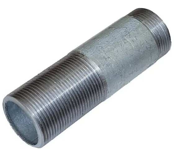 Изображение товара Сгон стальной ДУ-32 мм L-130 мм оцинкованный ДТРД 11320130