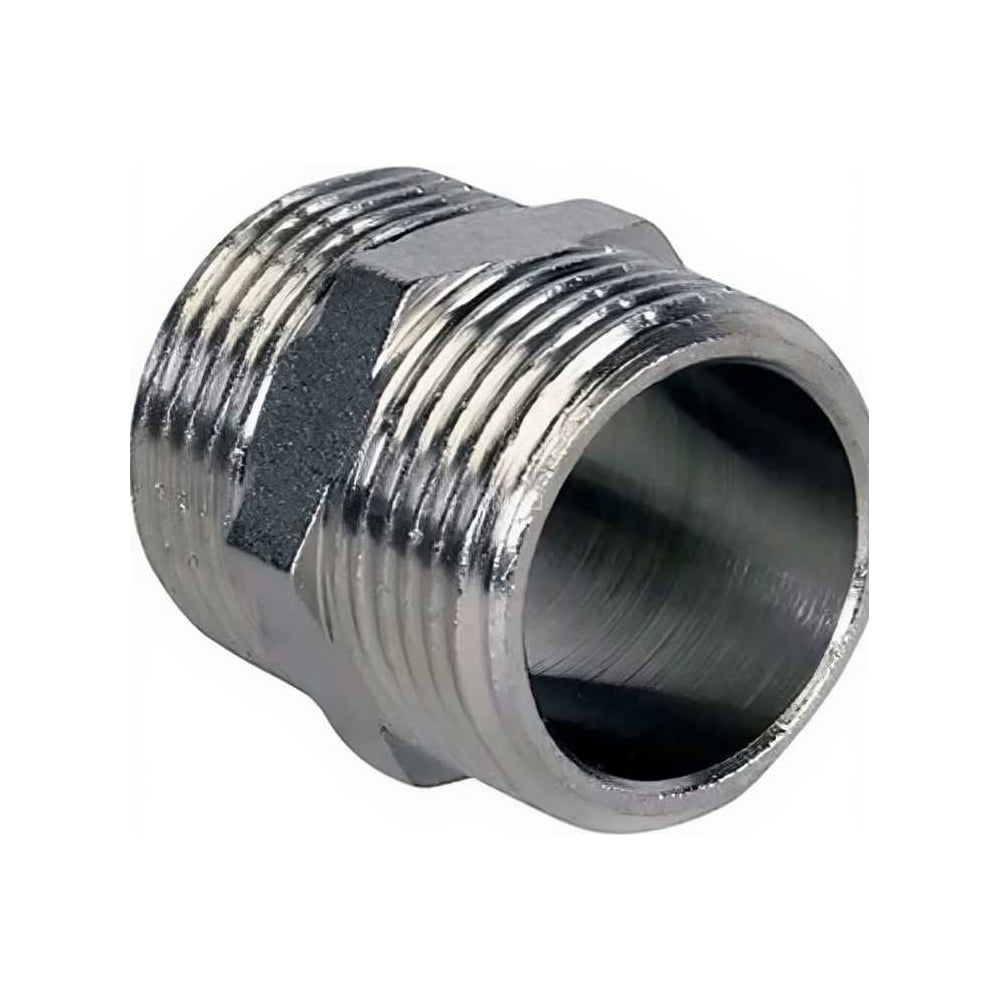 Ниппель DN.ru НР-НР-304 3/8 Ду10 Ру20, нержавеющая сталь НР/НР BSPT D270-20249