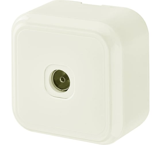 Изображение товара Телевизионная розетка Bylectrica, серия ПРАЛЕСКА, ТР-037 бежевый