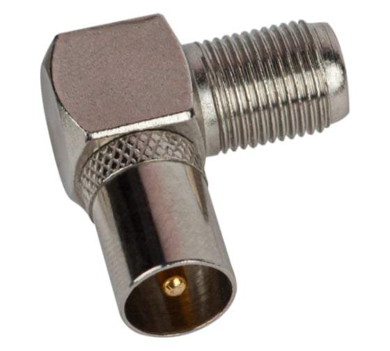 Изображение товара Угловой переходник ЭРА RA04 гнездо F - штекер TV Б0048296