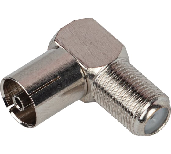 Изображение товара Угловой переходник ЭРА Simple RSA03 гнездо F - гнездо TV Б0048294