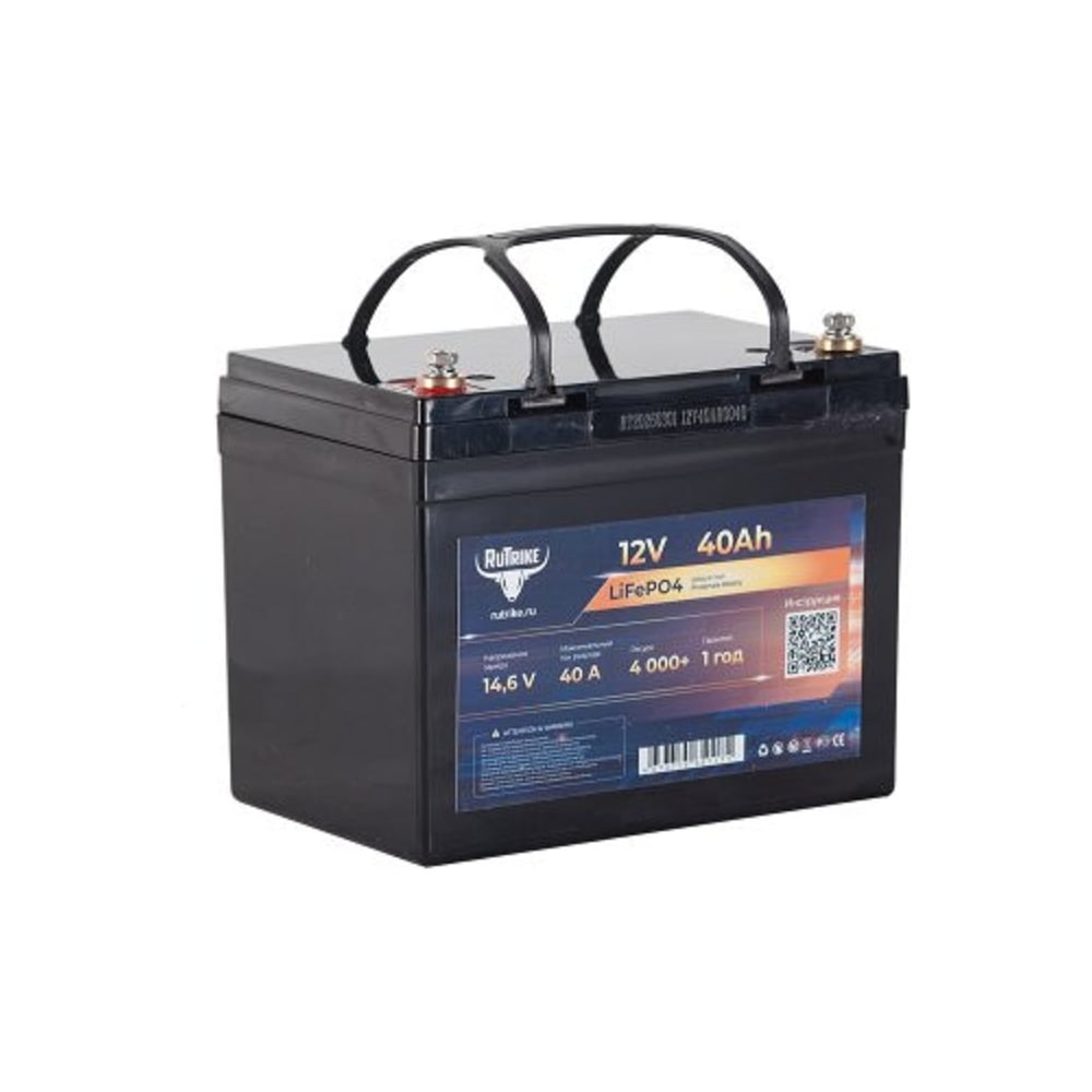Изображение товара Аккумуляторная батарея литиевая Rutrike LiFePO4 (12V/40Ah/40A) 026494