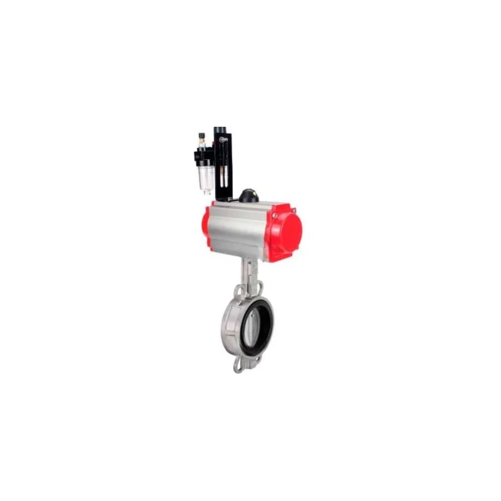 Затвор дисковый поворотный DN.ru 316L-316L-VITON Ду80 Ру16L с пн.прив SA-105, пн.расп PND1-S2EM-52-2-T08-220VAC и магн.перекл. МППП-200 D050-93594