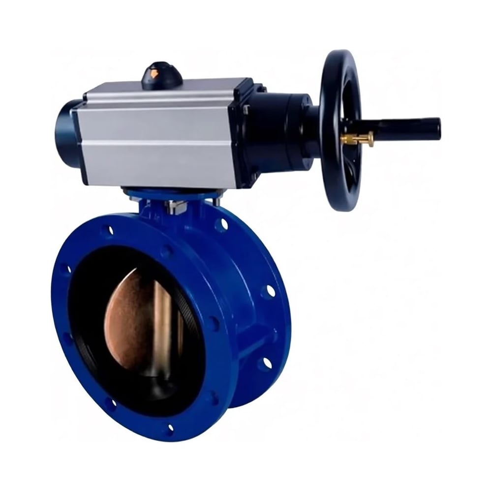 Затвор дисковый поворотный DN.ru GGG40-304-EPDM-2W-F-H Ду100 Ру16 фланцевый с пн.приводом DA-105-1 и позиц. EPRP1-NU-0-08 D050-92205