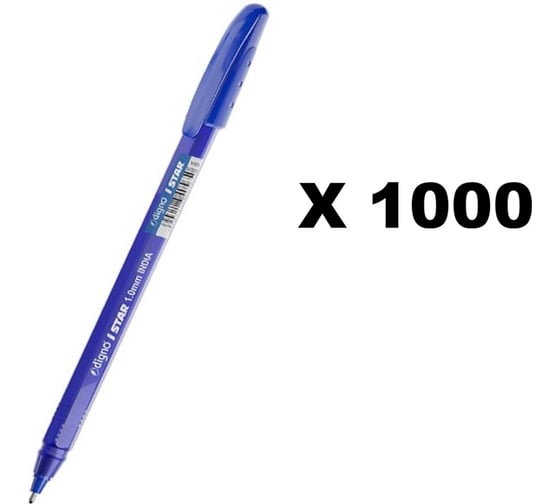 Изображение товара Набор шариковых ручек Digno iStar 0,7 мм чернила синие упаковка 1000 шт iStar-1000