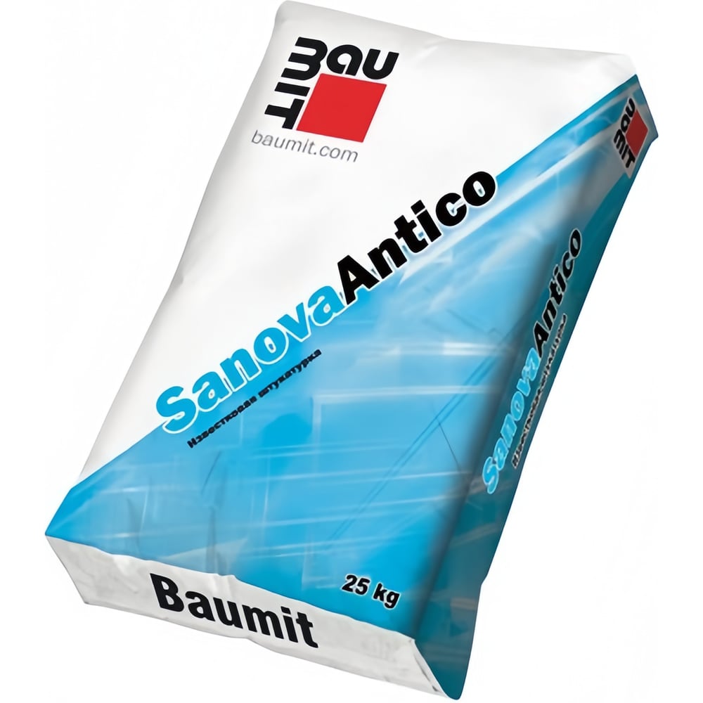 Изображение товара Известковая штукатурка Baumit Sanova Antico для реставрации и отделки, 25 кг, 25 кг (1309)