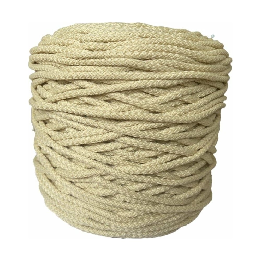 Изображение товара Полиэфирный шнур ЭБИС 5 мм 200 м слоновая кость для рукоделия