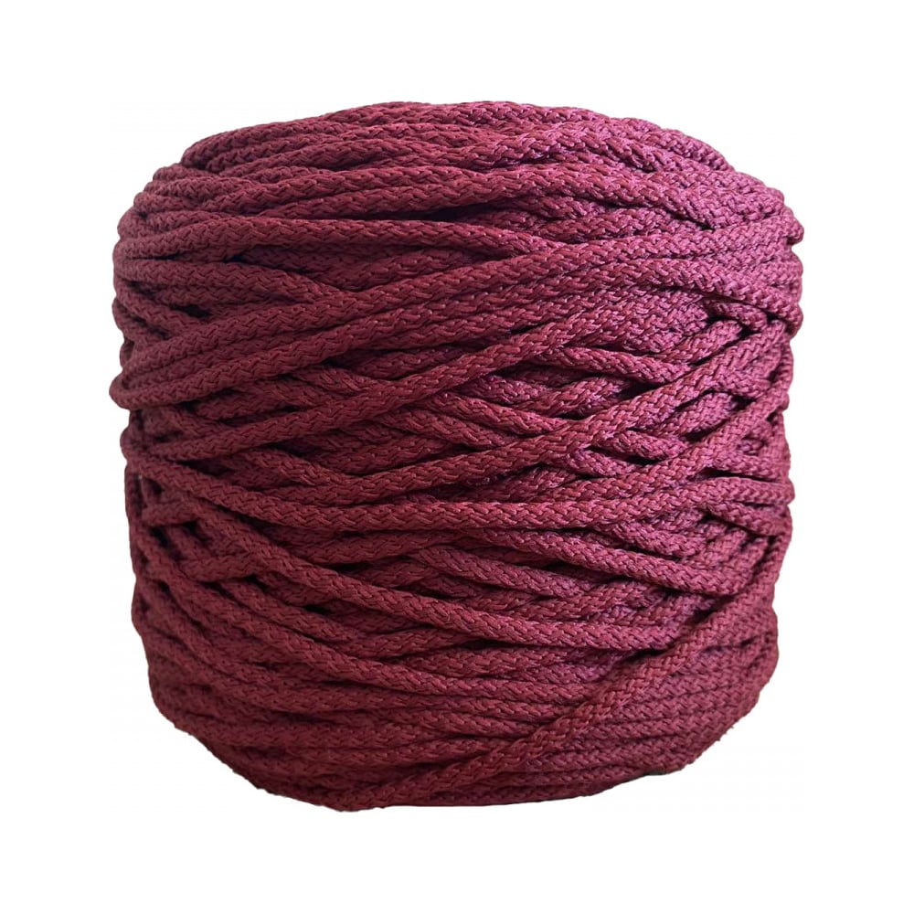 Изображение товара Полиэфирный шнур ЭБИС 5 мм 200 м темно-вишневый для творчества и рукоделия
