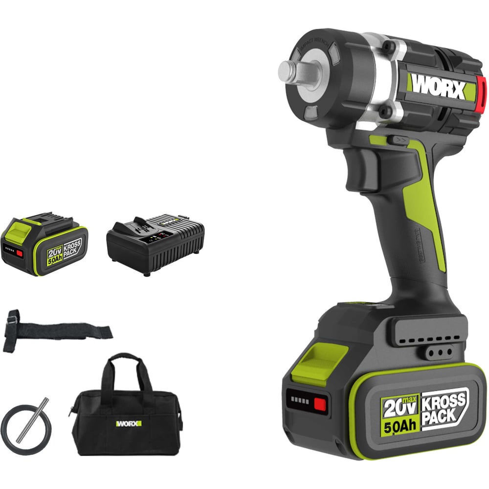 Аккумуляторный ударный гайковерт WORX Professional WU270.3