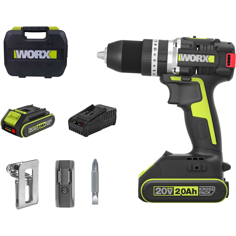 Аккумуляторная ударная дрель-шуруповерт WORX Professional WU369X