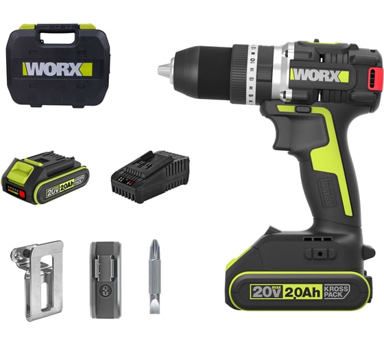 Изображение товара Аккумуляторная ударная дрель-шуруповерт WORX Professional WU369X