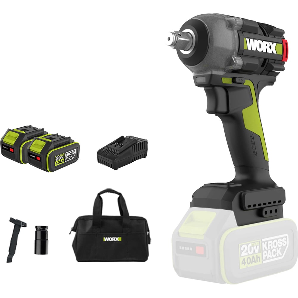 Аккумуляторный ударный гайковерт WORX Professional WU289