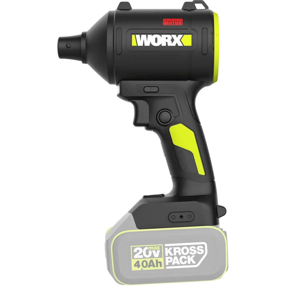 Изображение товара Аккумуляторная воздуходувка WORX Professional WU093.9