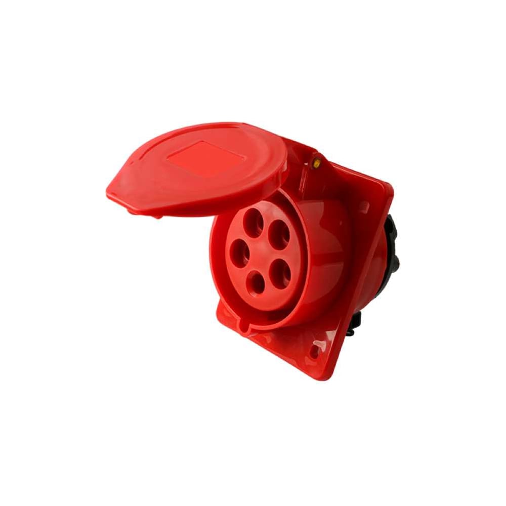Изображение товара Стационарная трехфазная кабельная розетка Jazzway PPC 425 IP44, 32A, красная