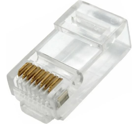 Изображение товара Разъем ЭРА Джек Simple RJ1S, RJ45, 8P8C, CAT 5e Б0048300