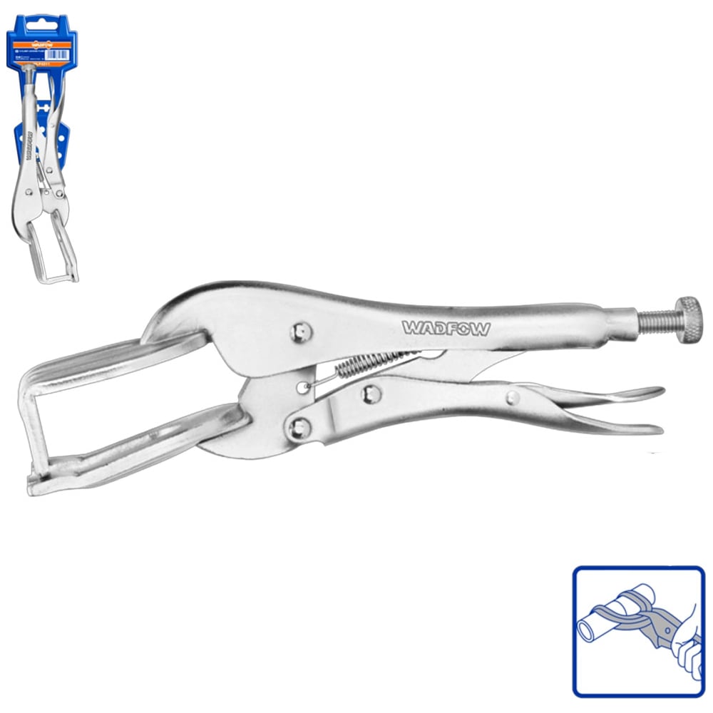 Клещи сварочные WADFOW 250 мм 0-41 мм 6/36 WLP6210