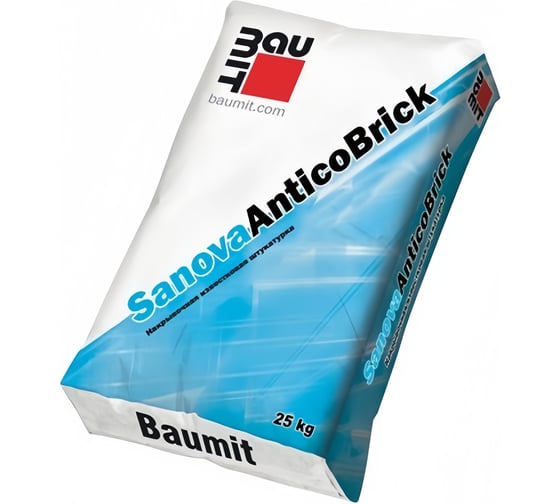 Изображение товара Кладочный раствор BAUMIT Baumit Sanova AnticoBrick М25 для реставрации памятников архитектуры, 25 кг Sanova AnticoBrick, 25 кг (1311)