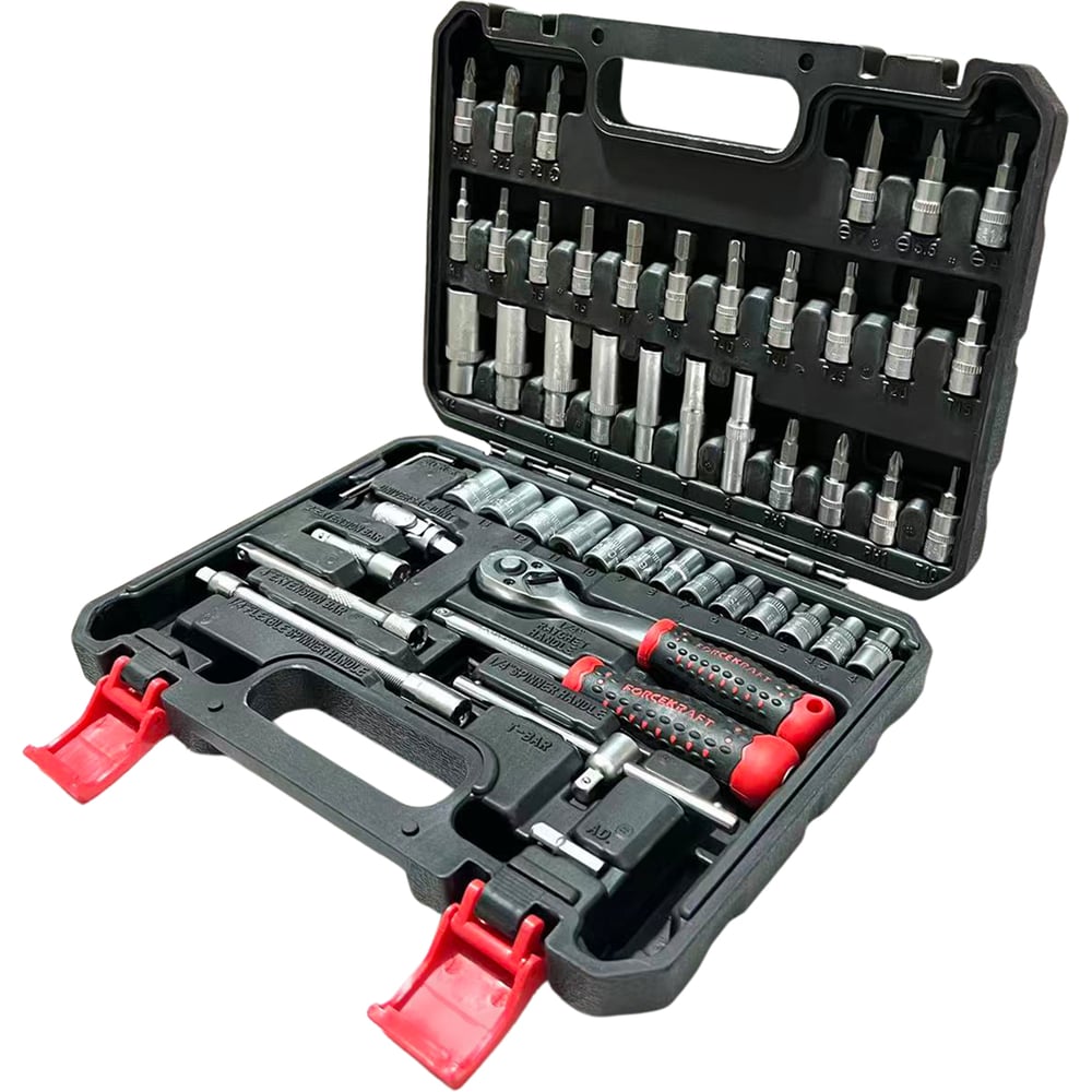 Изображение товара Набор инструментов Forcekraft FK LIGHT-2531-5 53 предмета 1/4 6-гранные